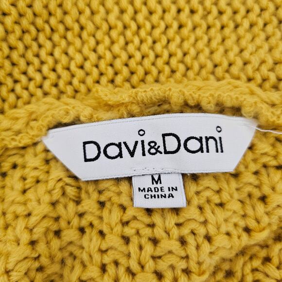 Davi & dani sweater oversized open front sz M - Picture 5 of 6